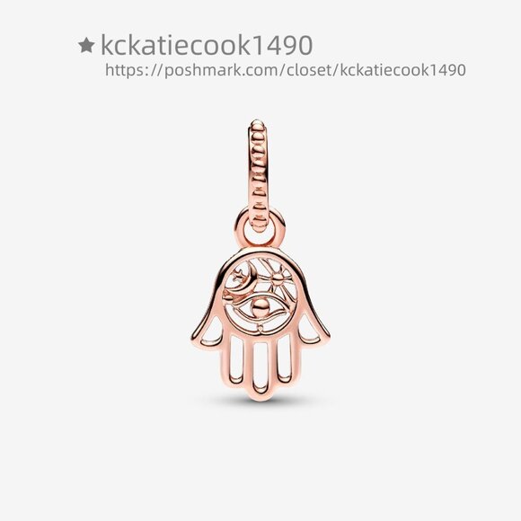 Pandora Protective Hamsa Hand Dangle Charm - Picture 2 of 5
